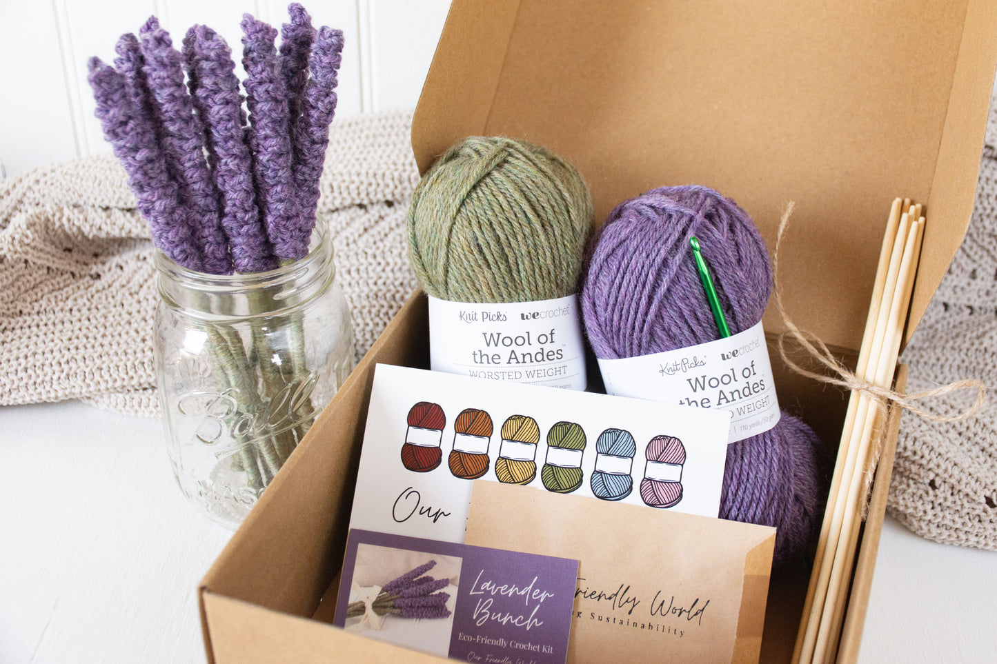 Lavender Bouquet Crochet Kit