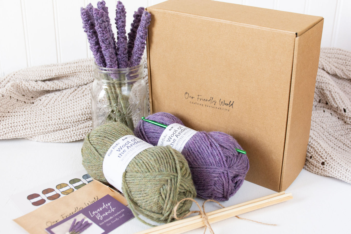 Lavender Bouquet Crochet Kit