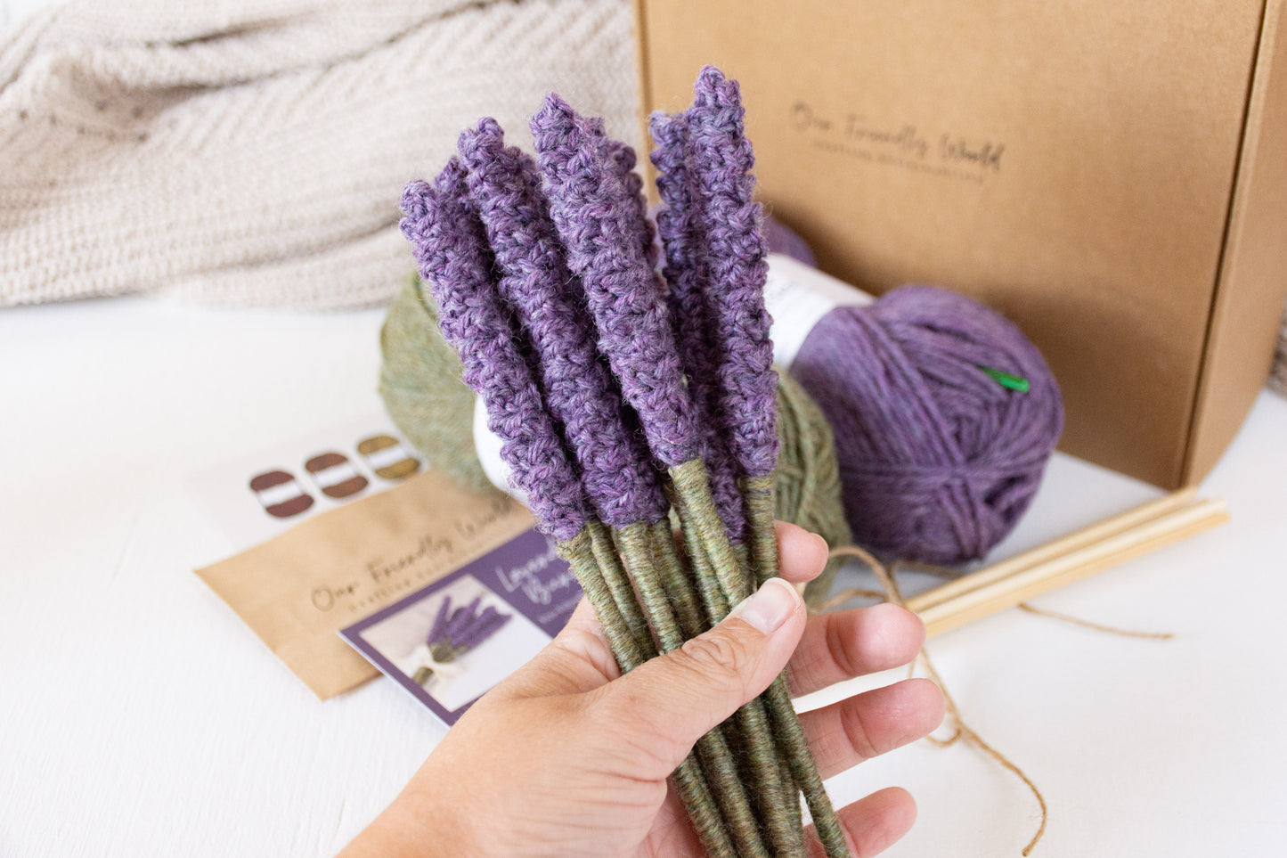 Lavender Bouquet Crochet Kit