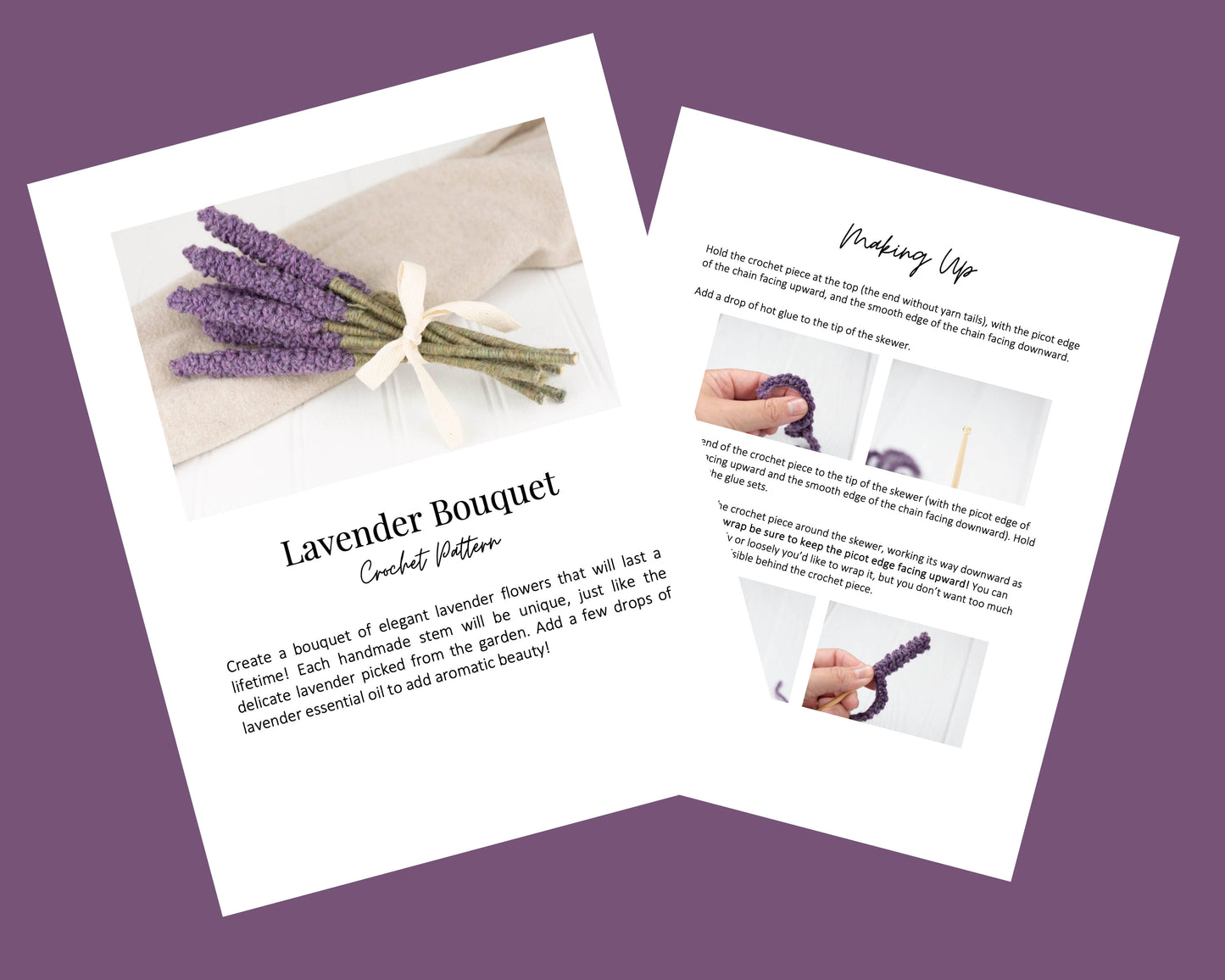 Lavender Bouquet Crochet Kit