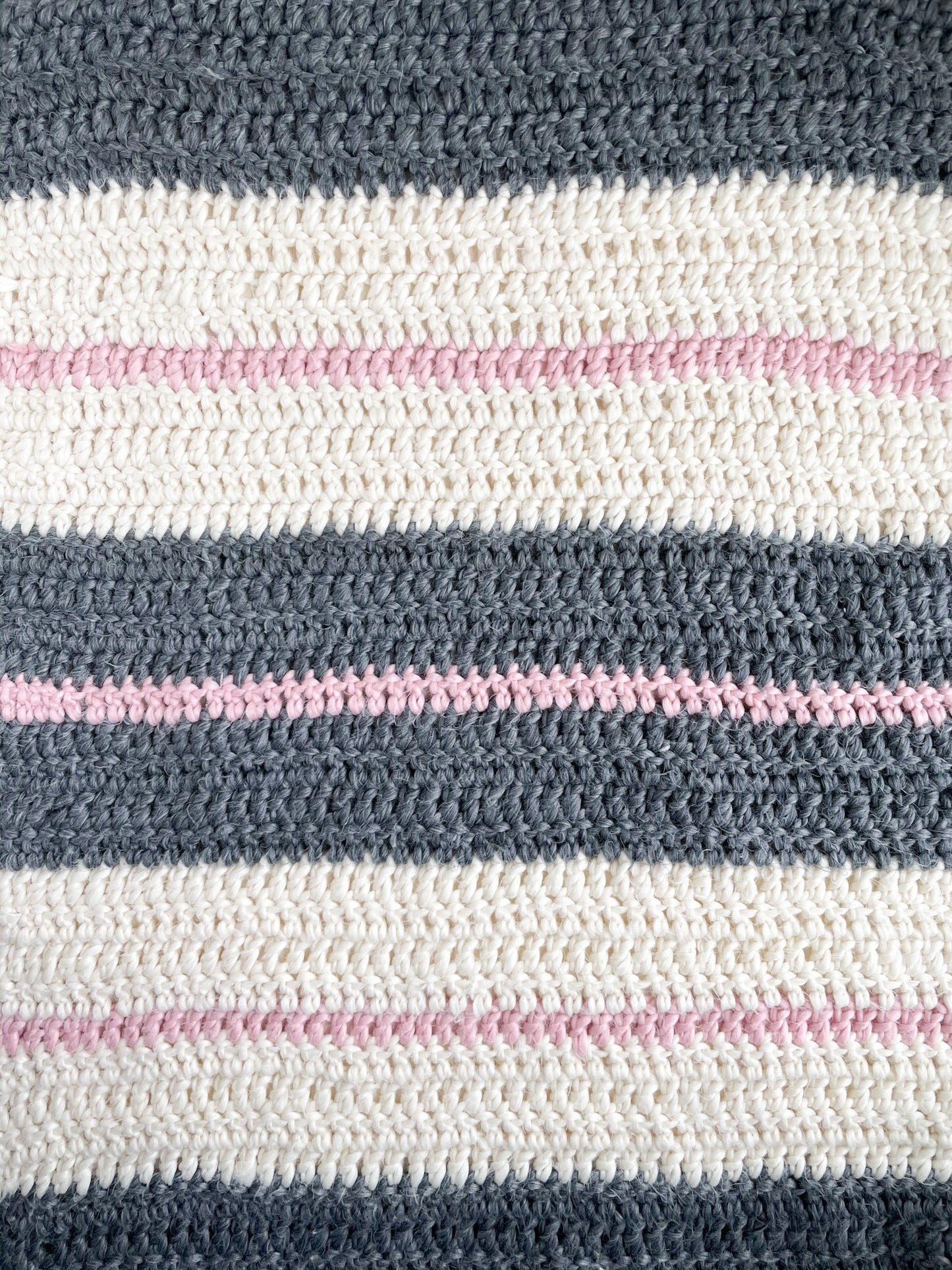 Striped Baby Blanket - Crochet Pattern