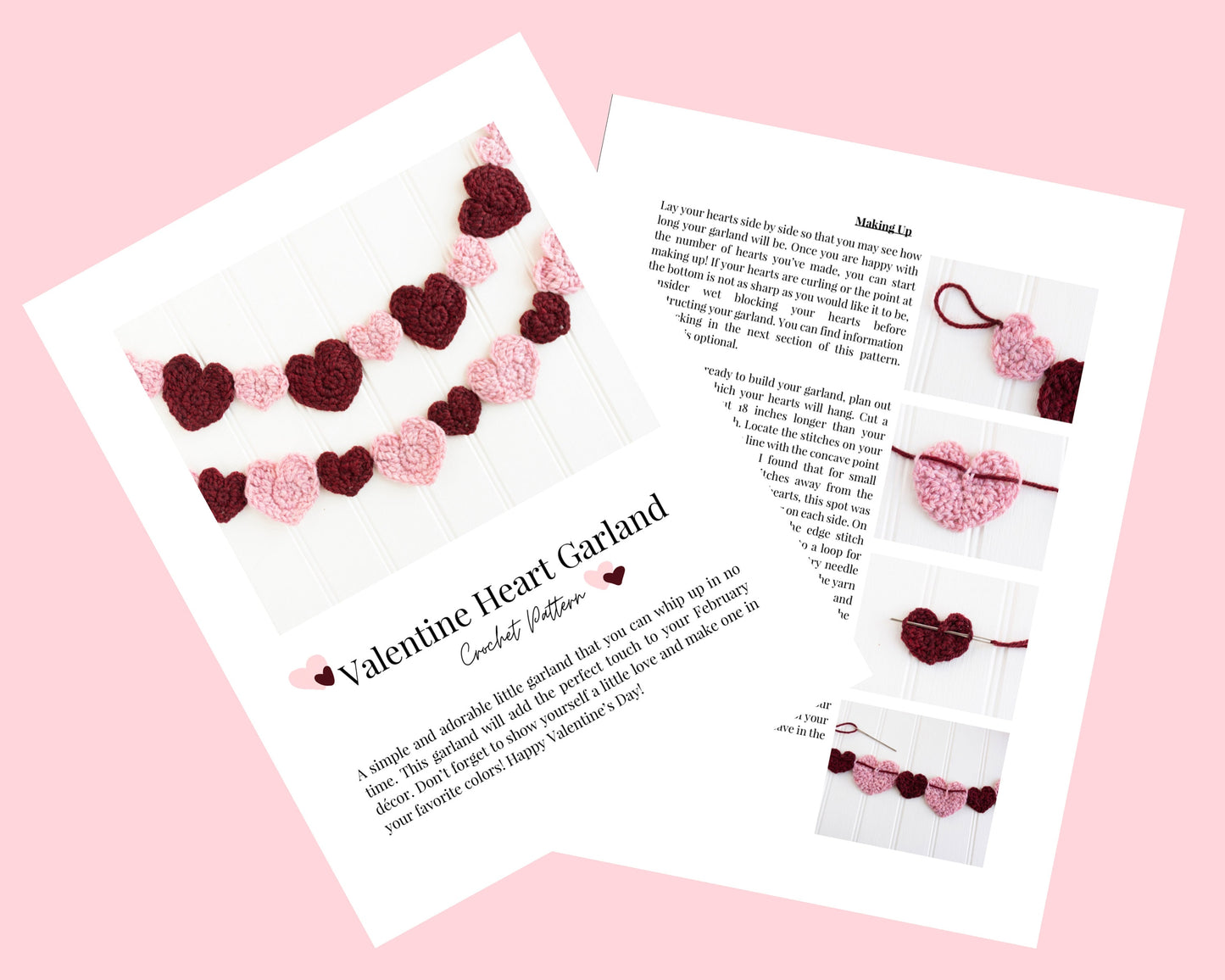 Heart Garland - Crochet Pattern