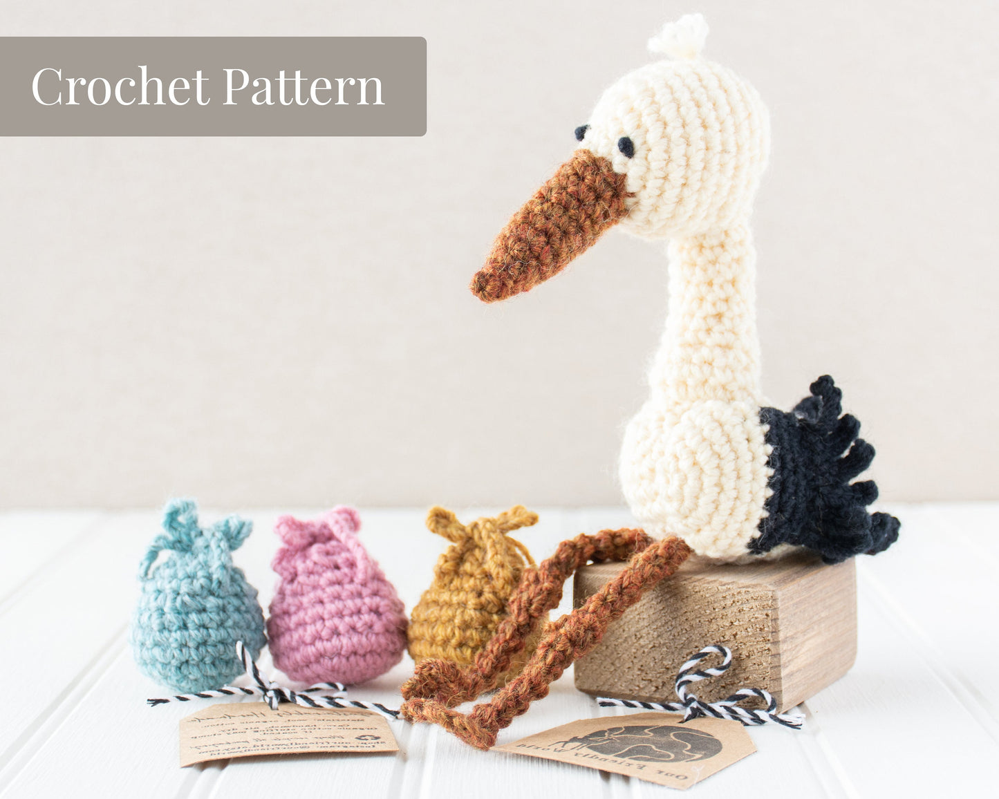 Sunny the Stork - Crochet Pattern