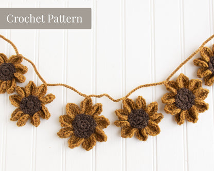 Sunflower Garland - Crochet Pattern